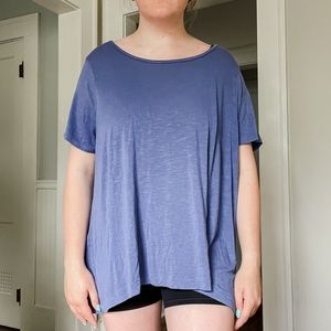 Old Navy Plus Size Loose Fitting Blue Top Flowy Size 2X